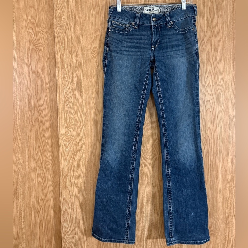 Ariat R.E.A.L. Ocean Riding Bootcut Whipstitch Long Jeans